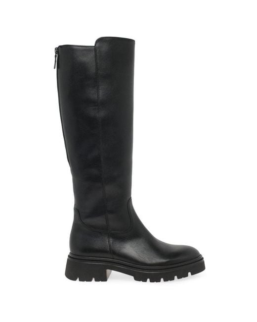 Gabor Black Match Knee High Boots