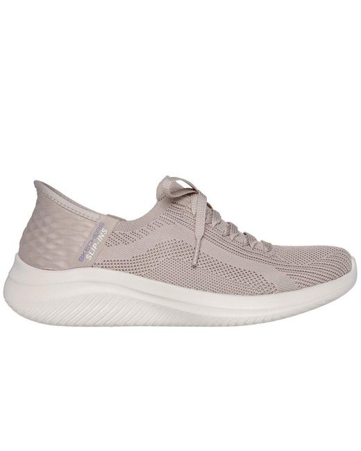 Skechers Gray Ultra Flex.0 Brilliant Path Shoes