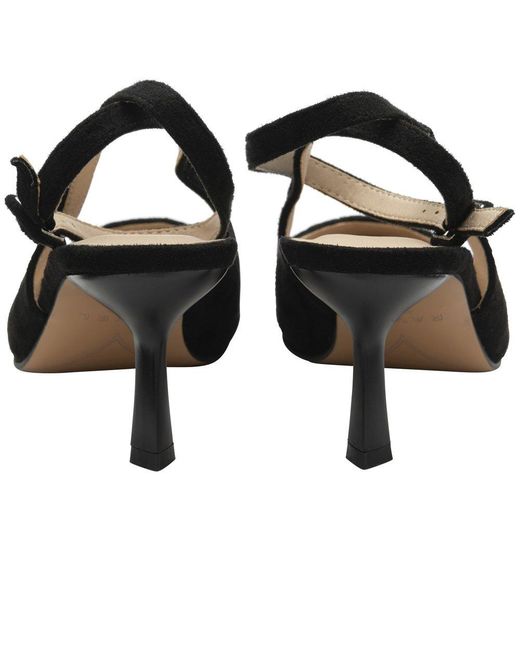 Ravel Black Catrine Slingback Court Shoes