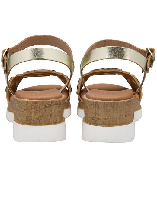 Lotus Metallic Ariah Sandals