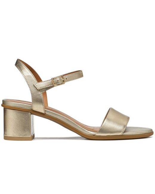 Geox Metallic D Aurely 50 Heeled Sandals