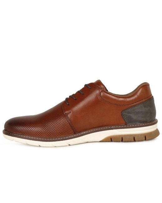 Rieker Brown Barton Shoes for men