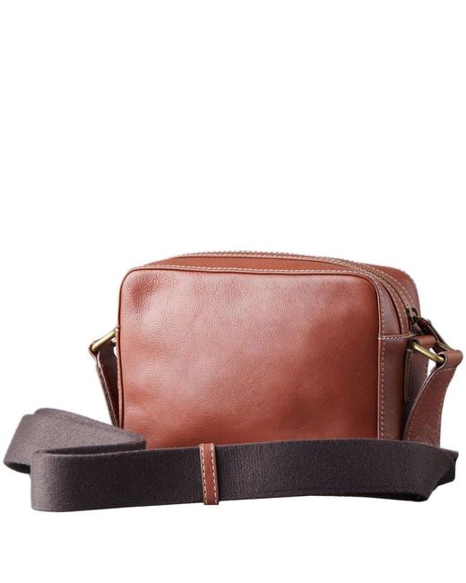 Lakeland Leather Brown Torver Leather Crossbody Bag