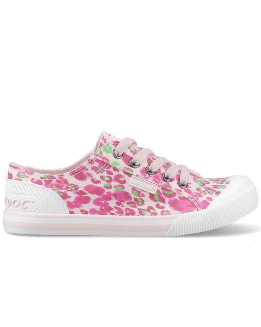 Rocket Dog Pink Jazzin Snap Trainers