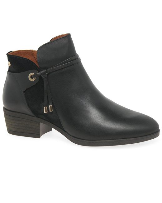 Pikolinos Black Darcey Ankle Boots