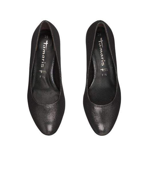 Tamaris Black Juniper Court Shoes