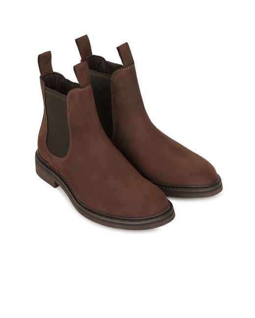 Loake Brown Suede Chelsea Boots for men