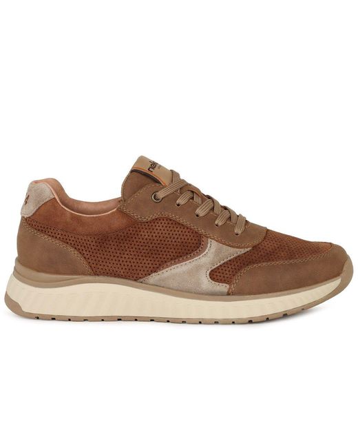 Rieker Brown Station Trainers for men