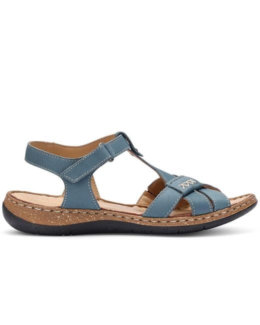 Hotter Blue Reya Sandals
