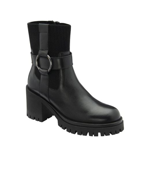 Ravel Black Kirkton Chunky Ankle Boots