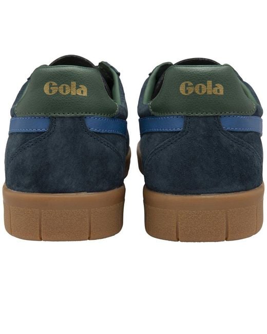 Gola Blue Hurricane Suede Trainers for men