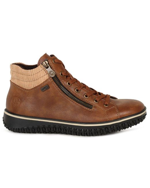 Rieker Brown Pennysylvania Ankle Boots Colour: Sattel (Tex)