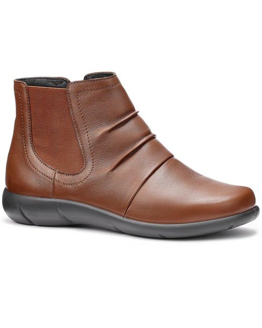 Hotter Brown Astley Ankle Boots