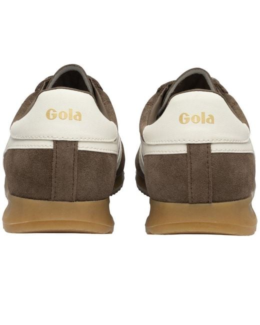 Gola Brown Stadium Suede Trainers