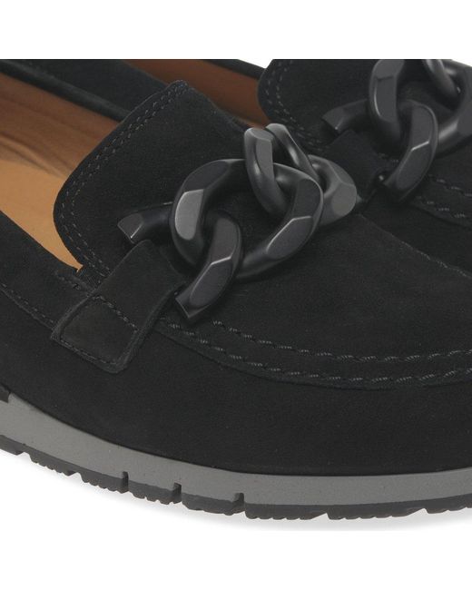 Gabor Black Bea Loafers Suede (Uni)