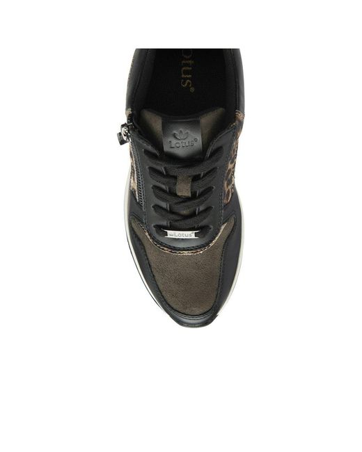 Lotus Black Moore Trainers