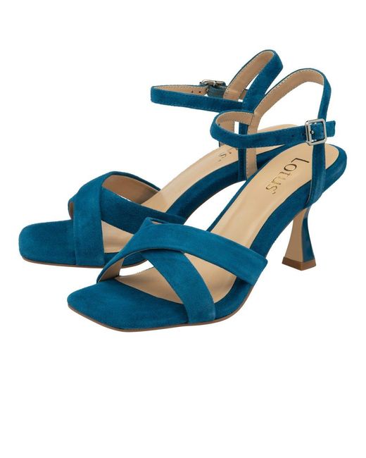 Lotus Blue Fiorella Heeled Sandals