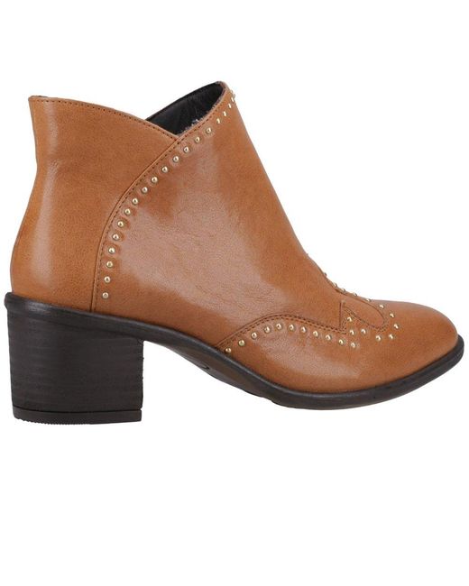 Hush Puppies Brown Waverly Western Ankle Boots