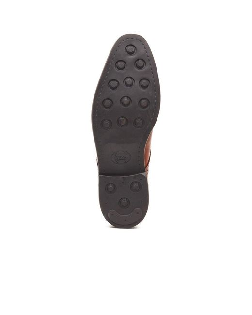 Base London Brown Eton Lace Up Shoes for men