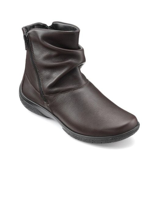 Hotter Gray Whisper Ankle Boots
