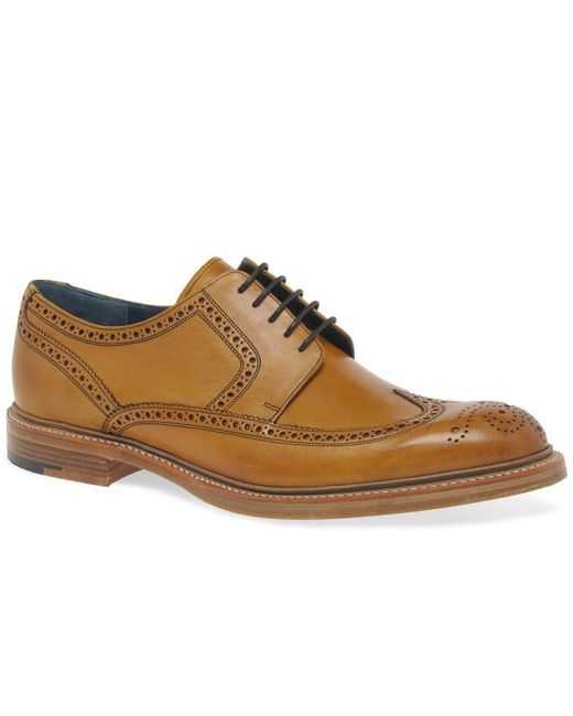 Barker Brown Men's Leather 'bailey Ii' Wing Tip Brogues for men