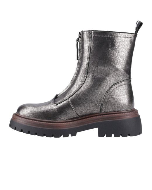 Hush Puppies Gray Roxanna Ankle Boots