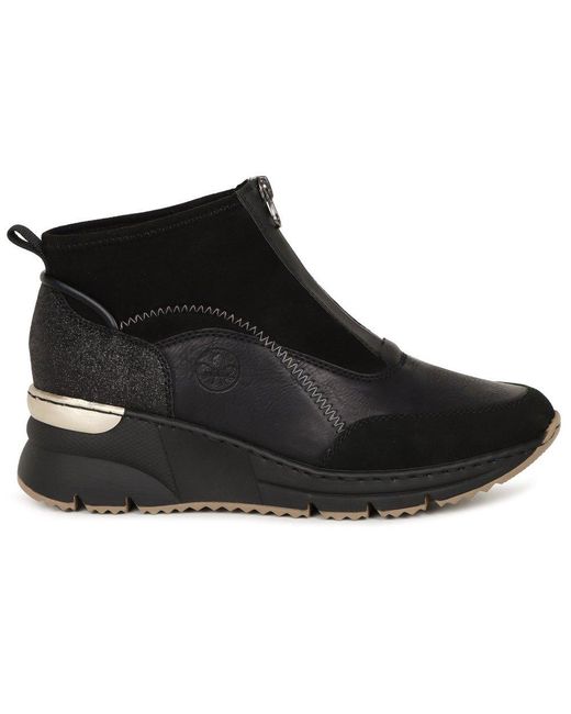 Rieker Black Kos Ankle Boots