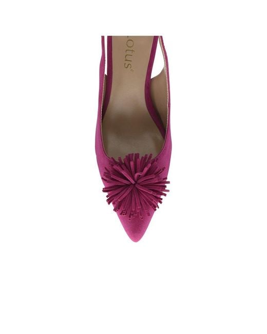 Lotus Purple Caterina Court Shoes