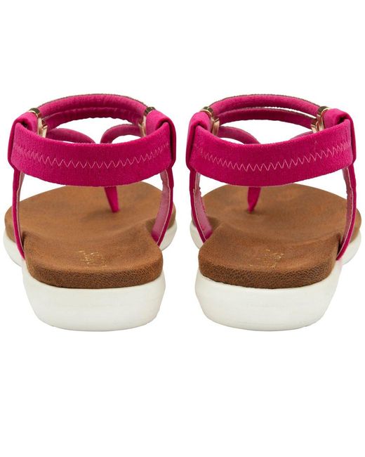 Lotus Pink Chica Toe Post Sandals