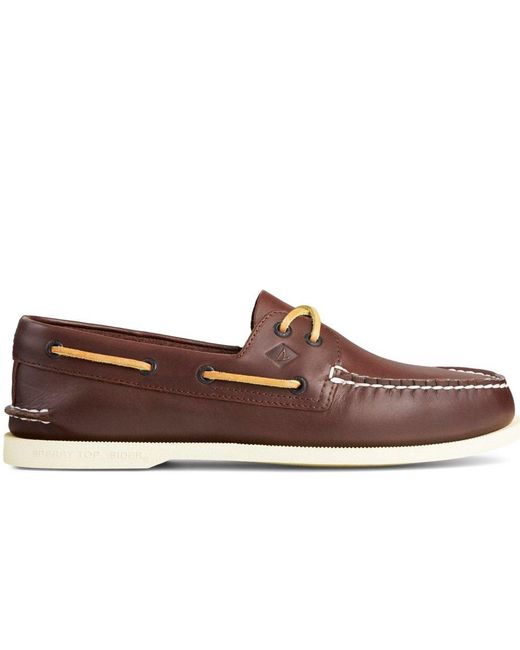 Sperry Top-Sider Brown Authentic Original Leather Boat Shoes for men