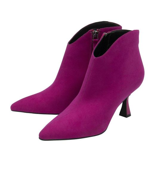 Lotus Purple Amelia Ankle Boots