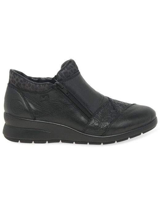 Rieker Black Josie Ankle Boots