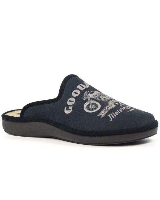 Goodyear Blue Huxley Mule Slippers for men