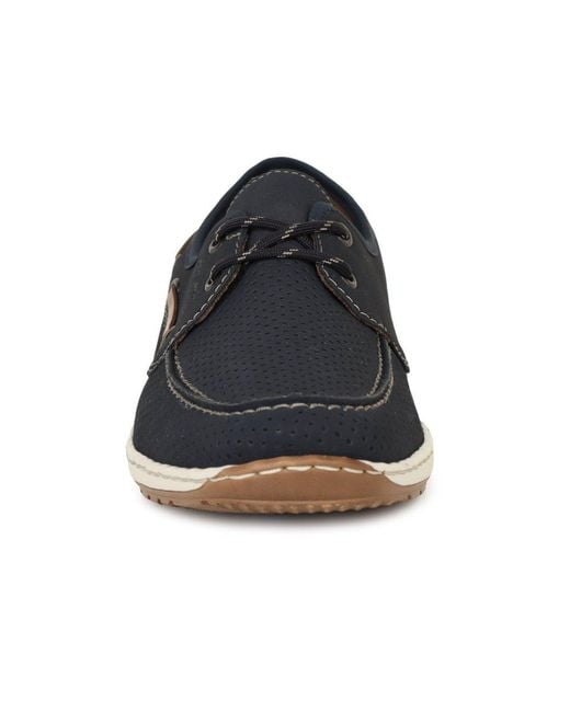 Rieker Blue Anchor Boat Shoes for men