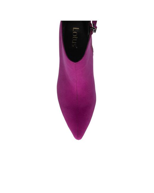 Lotus Purple Amelia Ankle Boots