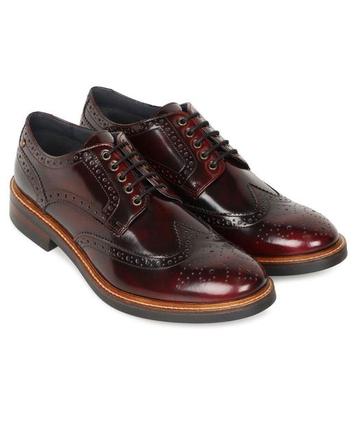 Base London Brown Woburn Brogues for men