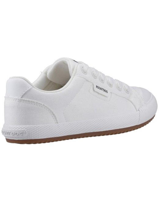 Rocket Dog White Cheery Low Profile Trainers