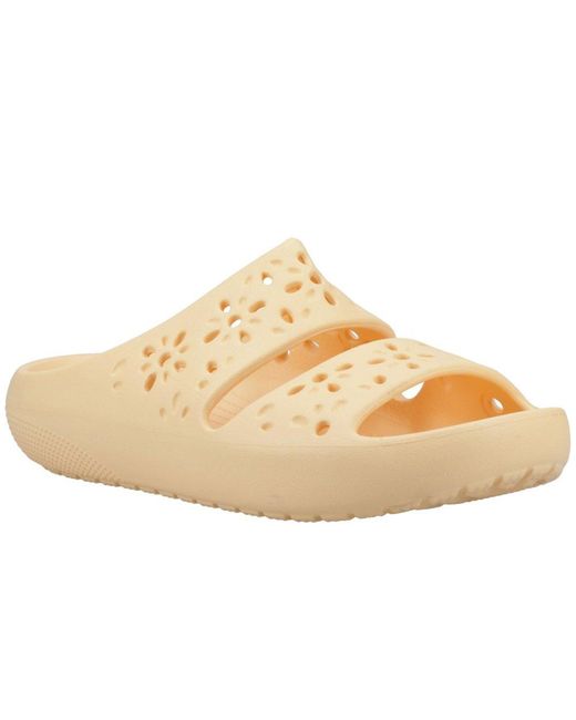 CROCSTM Natural Classic Floral Cut Out Sandals