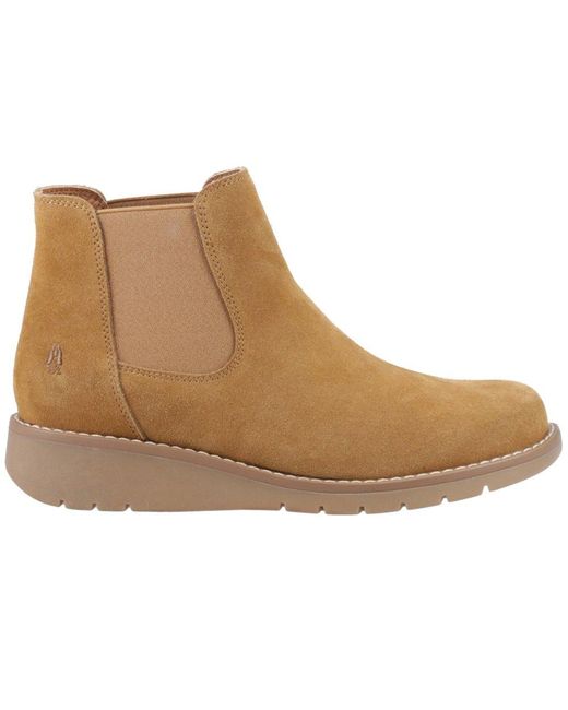 Hush Puppies Natural Leonie Suede Boots