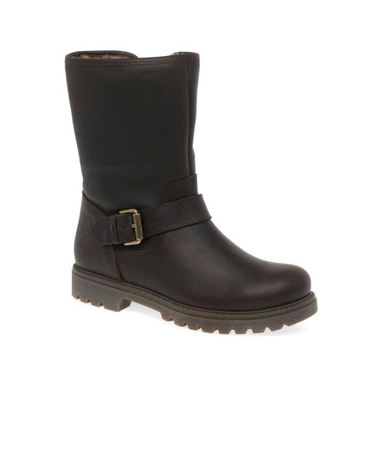 Panama Jack Black Singapur B23 Biker Ankle Boots