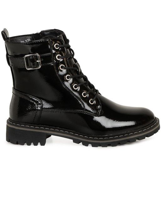 Lunar (GRS) Black Parlour Ankle Boots