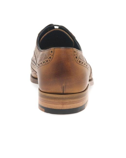 Barker Brown Men's Tan 'grant' Wingtip Brogue for men