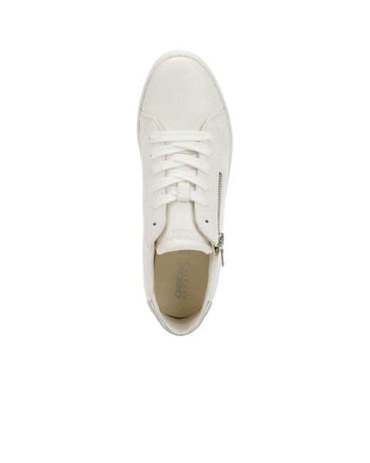 Geox White D Blomiee A Trainers
