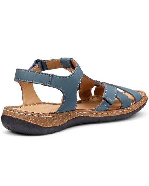 Hotter Blue Reya Wide Fit Sandals