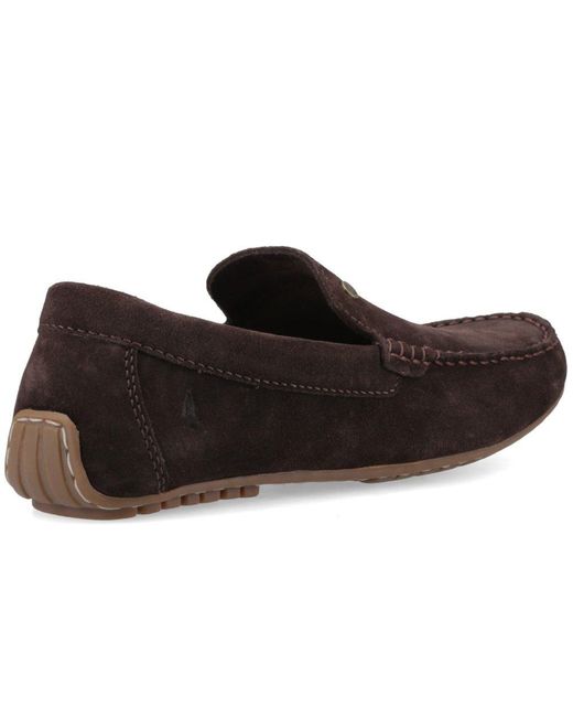 Hush Puppies Brown Ralph Suede Shoes for men