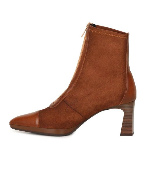Hispanitas Brown Ankara Ankle Boots