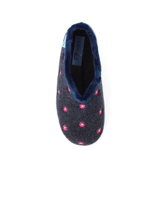 Lunar Blue Havana Slippers