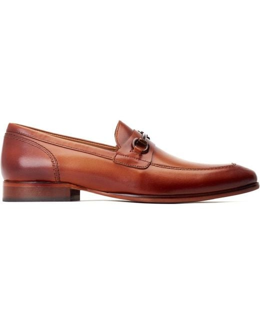 Base London Brown Russo Buckle Loafer for men
