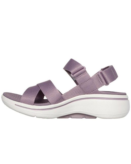Skechers Purple Ske Dsv Go Walk Arch Fit Sandal Attract Sandal
