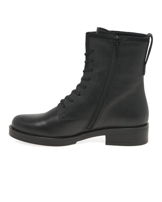 Gabor Black Hay Biker Boots